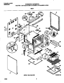 BODY Diagram and Parts List for FEF358BFWD  Frigidaire Range