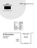 COVER Diagram and Parts List for PLEB30S9FCB  Frigidaire Wall Oven