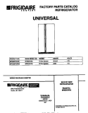 COVER Diagram and Parts List for MRS20HRAD6  Frigidaire Refrigerator