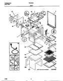 BODY Diagram and Parts List for F64S352BDB  Frigidaire Range