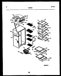 SHELVES AND SUPPORTS Diagram and Parts List for RS22F8DX1C  Gibson Refrigerator
