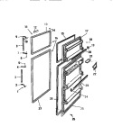 Part Location Diagram of 5318641402 Frigidaire DOOR
