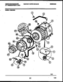 TUB AND COMPONENTS Diagram and Parts List for LT200PXD2  Frigidaire Washer