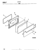 DOOR Diagram and Parts List for MEF305PBWE  Frigidaire Range
