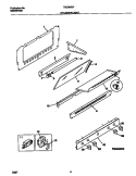 SPLASHER / LIGHT Diagram and Parts List for TGO356BFWB  Tappan Range