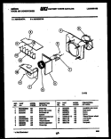 AIR HANDLING PARTS Diagram and Parts List for AM10C5EYA  Gibson Air Conditioner