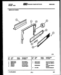 BACKGUARD Diagram and Parts List for 30-1149-00-05  Tappan Range