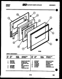 DOOR PARTS Diagram and Parts List for CGC4C4WSTE  Gibson Range