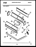 CONSOLE AND CONTROL PARTS Diagram and Parts List for DG8600PW1  Frigidaire Dryer