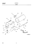 BURNER Diagram and Parts List for GLGR331AS3  Frigidaire Dryer