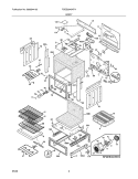 BODY Diagram and Parts List for FGES3045KFA  Frigidaire Range
