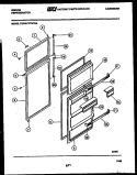 DOOR PARTS Diagram and Parts List for RT17F7WV3A  Gibson Refrigerator