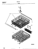 RACKS Diagram and Parts List for MDB631RFR0  Frigidaire Dishwasher