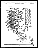 SYSTEM AND ELECTRICAL PARTS Diagram and Parts List for TFU21M7AW2  Tappan Freezer