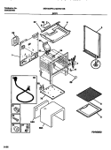 BODY Diagram and Parts List for MGF300PBWB  Frigidaire Range