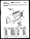 CABINET AND INSTALLATION PARTS Diagram and Parts List for MH205H1QA  Kelvinator Air Conditioner