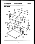CONSOLE AND CONTROL PARTS Diagram and Parts List for WDG547PBS0  Frigidaire Dryer