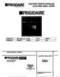 COVER Diagram and Parts List for FEB386CCTB  Frigidaire Wall Oven