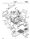 BODY Diagram and Parts List for TED367CJS1  Tappan Wall Oven