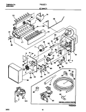 ICE MAKER Diagram and Parts List for FRS23ZTJQ0  Frigidaire Refrigerator