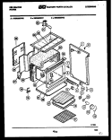 BODY PARTS Diagram and Parts List for RER355DD0  Kelvinator Range