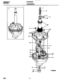 P12M0009 TRANSMISSION Diagram and Parts List for FWX233RES5  Frigidaire Washer