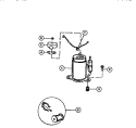 COMPRESSOR Diagram and Parts List for AR12ME8N1  Frigidaire Air Conditioner