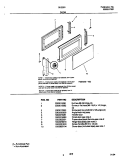 DOOR Diagram and Parts List for 56-2281-10/03  Frigidaire Microwave