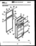 DOOR PARTS Diagram and Parts List for RT19F6WV3D  Gibson Refrigerator