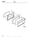 DOOR Diagram and Parts List for FEF311SAWG  Frigidaire Range