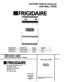 COVER Diagram and Parts List for FGB500CGB1  Frigidaire Wall Oven