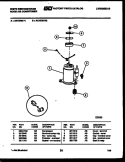 COMPRESSOR PARTS Diagram and Parts List for AK107M1V1  Frigidaire Air Conditioner