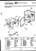 ELECTRICAL PARTS Diagram and Parts List for WAS186P2K1  Frigidaire Air Conditioner