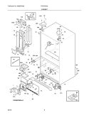 CABINET Diagram and Parts List for FGUN2642LE0  Frigidaire Refrigerator