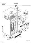 CABINET Diagram and Parts List for FRT21HBBSB1  Frigidaire Refrigerator