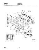 P17C0045 CONTROL PANEL Diagram and Parts List for MLSE62RFW2  Frigidaire Washer Dryer Combo