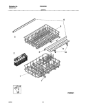 RACKS Diagram and Parts List for FDR252RBS0  Frigidaire Dishwasher