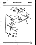 BURNER PARTS Diagram and Parts List for 32-2639-00-06  Tappan Range