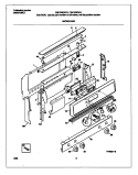BACKGUARD Diagram and Parts List for FGF376CETL  Frigidaire Range