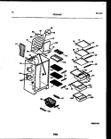 SHELVES AND SUPPORTS Diagram and Parts List for RS24F9YX1C  Gibson Refrigerator