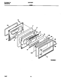 DOOR Diagram and Parts List for GGF355BFWA  Gibson Range