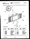 WINDOW MOUNTING PARTS Diagram and Parts List for A05LH8F1  Frigidaire Air Conditioner