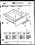 DRAWER PARTS Diagram and Parts List for 37-0007-23-02  Tappan Range