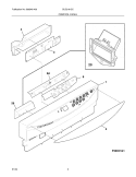 CONTROL PANEL Diagram and Parts List for GLD2161SCQ0  Frigidaire Dishwasher