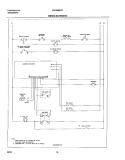 WIRING SCHEMATIC Diagram and Parts List for FEF366BCC  Frigidaire Range