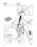 CABINET / DRUM Diagram and Parts List for GSGQ642AS4  Frigidaire Dryer