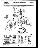 COMPRESSOR PARTS Diagram and Parts List for FED30P1  Frigidaire Dehumidifier