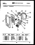 CONTROL PANEL Diagram and Parts List for 56-2079-10-01  Tappan Microwave