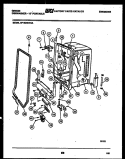 TUB AND FRAME PARTS Diagram and Parts List for SP18D5KYGA  Gibson Dishwasher
