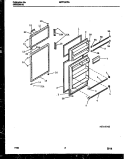 DOOR PARTS Diagram and Parts List for MRT15CRAZ0  Frigidaire Refrigerator